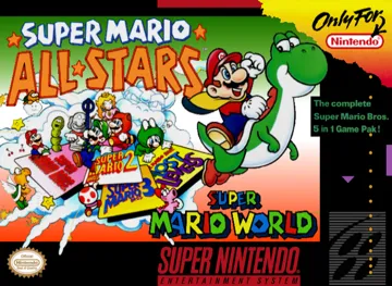 Super Mario All-Stars + Super Mario World (USA) box cover front